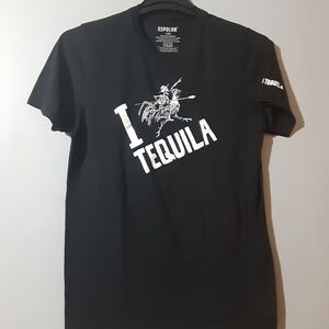 Espolon Tequila Black Graphic Tee Shirt for Men Or Unisex Size Large